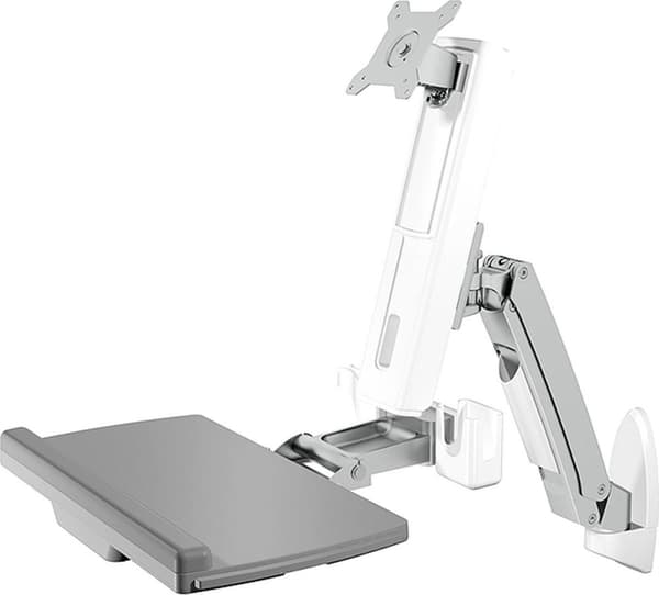 RaidSonic ICY BOX IB-MS600-W - monteringssæt - til LCD-skærm / pc-udstyr - plastik, stål, aluminiumslegering - hvid - skærmstørrelse: op til 61 cm (op