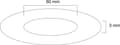 Miniatyrbillede 2 af 7: Neomounts fra Newstar FPMA-CRS6 - monteringskomponent (loftsmonteringsdæksel) - til LCD-skærm - plastik - sølv