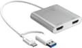 Miniatyrbillede 1 af 8: j5create JCA365-N USB-C til Dual HDMI Multi-Monitor Adapter