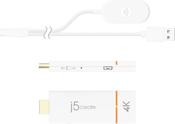 j5create JVAW76-N ScreenCast 4K HDMI™ trådlös skärmadapter (JVAW76-N)