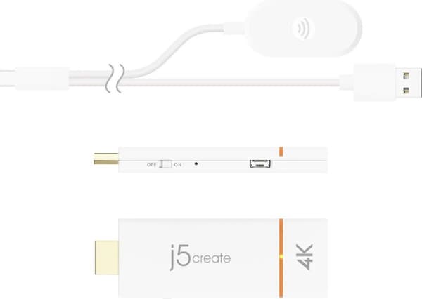 j5create JVAW76-N ScreenCast 4K HDMI™ trådlös skärmadapter (JVAW76-N)