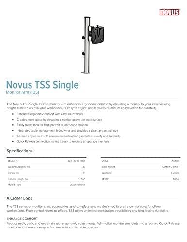 Lisää tilaa järjestelmäsarja TSS Single 105 (220+0230+000)