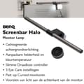 Miniatyrbillede 2 af 8: BenQ Screenbar Halo - LED-skærmlampe sort [Energiklasse G] (9H.W49WT.ES3)