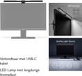 Miniatyrbillede 6 af 10: BenQ ScreenBar LED-skærmlampe [Energiklasse G] (9H.W42WT.EQ2)