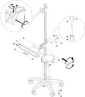 Miniatyrbild 7 av 10: Neomounts från Newstar FPMA-MOBILE1800 - Vagn - för LCD-skärm / PC-utrustning - Silver - Skärmstorlek: 25,4-68,6 cm (10"-27")
