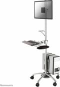 Miniatyrbild 9 av 10: Neomounts från Newstar FPMA-MOBILE1800 - Vagn - för LCD-skärm / PC-utrustning - Silver - Skärmstorlek: 25,4-68,6 cm (10"-27")