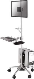 Miniatyrbild 1 av 10: Neomounts från Newstar FPMA-MOBILE1800 - Vagn - för LCD-skärm / PC-utrustning - Silver - Skärmstorlek: 25,4-68,6 cm (10"-27")