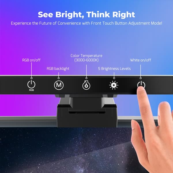 BM-CS1 RGB-skærmlysbjælke, asymmetrisk fremadrettet projektionsdesign og antirefleksdesign