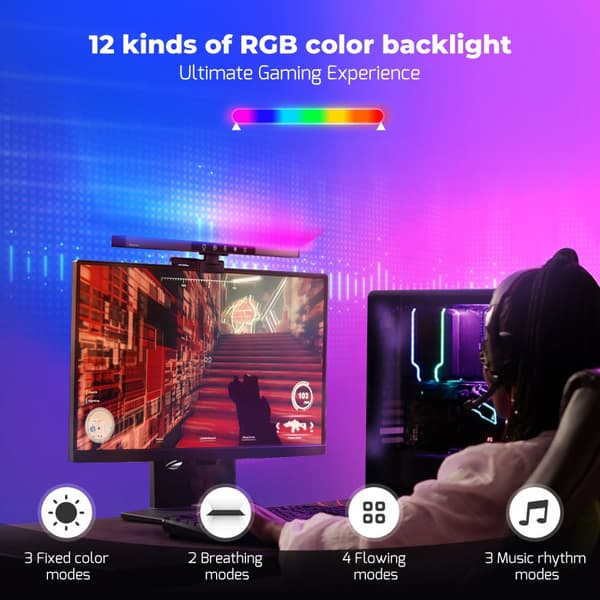 BM-CS1 RGB-skærmlysbjælke, asymmetrisk fremadrettet projektionsdesign og antirefleksdesign