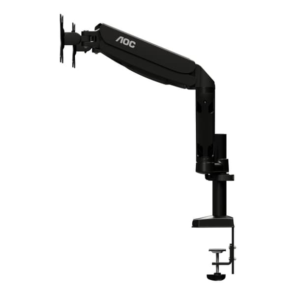 AOC AD110D0 - Skrivbordsfäste för 2 LCD-skärmar (justerbar arm) - Aluminiumlegering - Skärmstorlek: upp till 68,6 cm (upp till 68,60 cm (27")) (AD110D