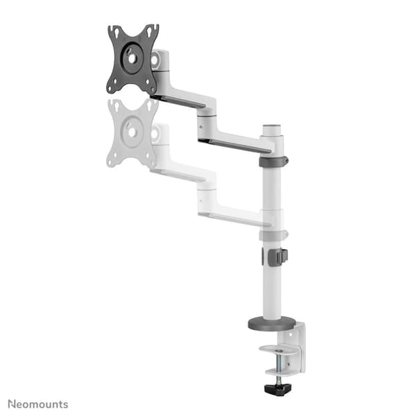 Newstar-näytön pöytäteline - Neomounts - Puristin/pultti - 8 kg - 43,2 cm (17") - 68,6 cm (27") - 100 x 100 mm - Valkoinen (DS60-425WH1)