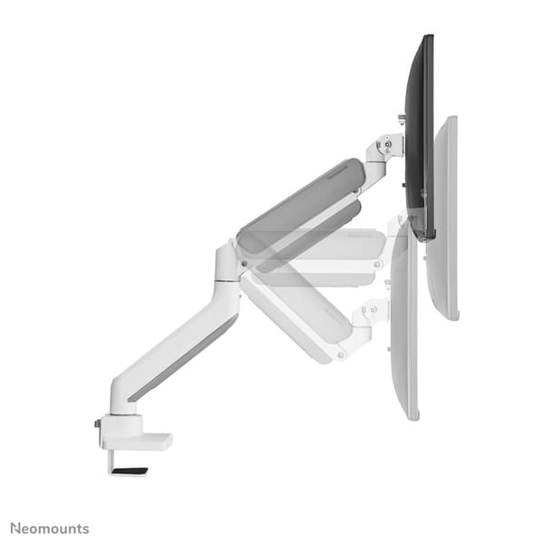 Neomounts DS70PLUS-450WH1 - Monteringssæt (bordmonteringsarm) - Fuldt bevægelig - til buet LCD-skærm - stål - hvid - skærmstørrelse: 43,18-124,5 cm (1