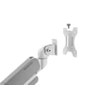 Miniatyrbillede 7 af 8: Neomounts DS70PLUS-450WH1 - Monteringssæt (bordmonteringsarm) - Fuldt bevægelig - til buet LCD-skærm - stål - hvid - skærmstørrelse: 43,18-124,5 cm (1