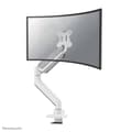 Miniatyrbillede 1 af 8: Neomounts DS70PLUS-450WH1 - Monteringssæt (bordmonteringsarm) - Fuldt bevægelig - til buet LCD-skærm - stål - hvid - skærmstørrelse: 43,18-124,5 cm (1