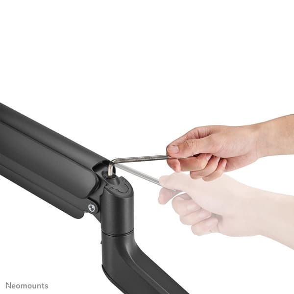 Neomounts DS70PLUS-450BL1 - Monteringssæt (bordmonteringsarm) - Fuldt bevægelig - til buet LCD-skærm - stål - sort - skærmstørrelse: 43,18-124,5 cm (1