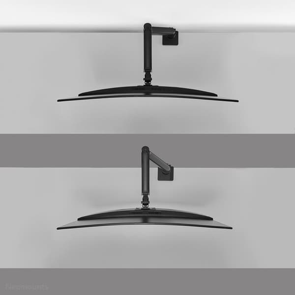 Neomounts DS70PLUS-450BL1 - Monteringssæt (bordmonteringsarm) - Fuldt bevægelig - til buet LCD-skærm - stål - sort - skærmstørrelse: 43,18-124,5 cm (1
