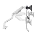 Miniatyrbild 5 av 11: Neomounts DS75S-950WH2 - Monteringssats (bordsmonteringsarm) - Helt flyttbar - för 2 LCD-skärmar - aluminium - vit - skärmstorlek: 43,2-68,6 cm (17"-2