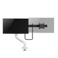 Miniatyrbild 8 av 11: Neomounts DS75S-950WH2 - Monteringssats (bordsmonteringsarm) - Helt flyttbar - för 2 LCD-skärmar - aluminium - vit - skärmstorlek: 43,2-68,6 cm (17"-2