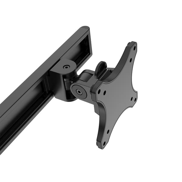 Neomounts DS75S-950WH2 - Monteringssats (bordsmonteringsarm) - Helt flyttbar - för 2 LCD-skärmar - aluminium - vit - skärmstorlek: 43,2-68,6 cm (17"-2