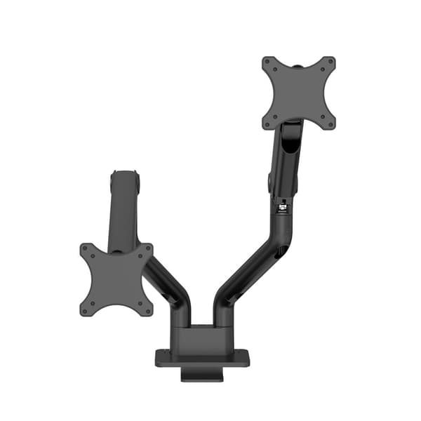 Neomounts DS70S-950BL2 - Monteringssæt (2 monteringsarme) - Fuldt bevægelig - til 2 skærme - Aluminium - Sort - Skærmstørrelse: 43,18-88,9 cm (17"-35"