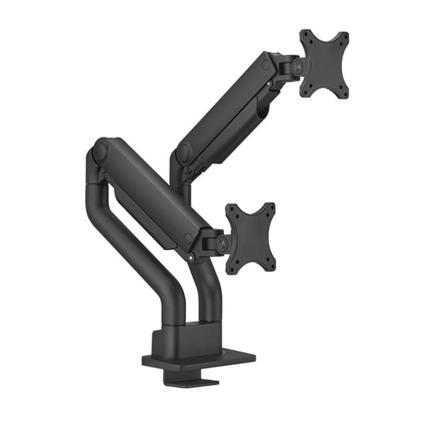 Neomounts DS70S-950BL2 - Monteringssæt (2 monteringsarme) - Fuldt bevægelig - til 2 skærme - Aluminium - Sort - Skærmstørrelse: 43,18-88,9 cm (17"-35"