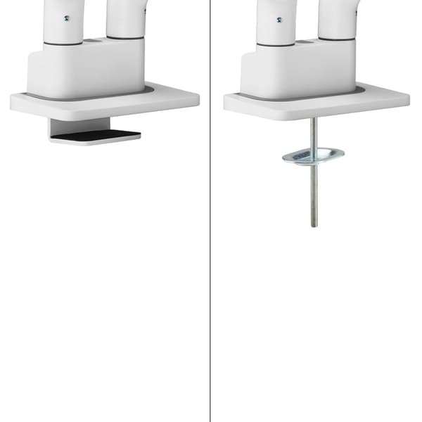 Neomounts DS70S-950WH2 NEXT One - Monteringssæt (hul i bordplade, skærmarm, klemmemonteringsbase) - Fuldt bevægelig - til 2 LCD-skærme - aluminium - h