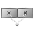 Miniatyrbillede 2 af 11: Neomounts DS70S-950WH2 NEXT One - Monteringssæt (hul i bordplade, skærmarm, klemmemonteringsbase) - Fuldt bevægelig - til 2 LCD-skærme - aluminium - h