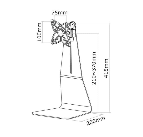 Neomounts FPMA-D850BLACK Monitor stand 10-27"