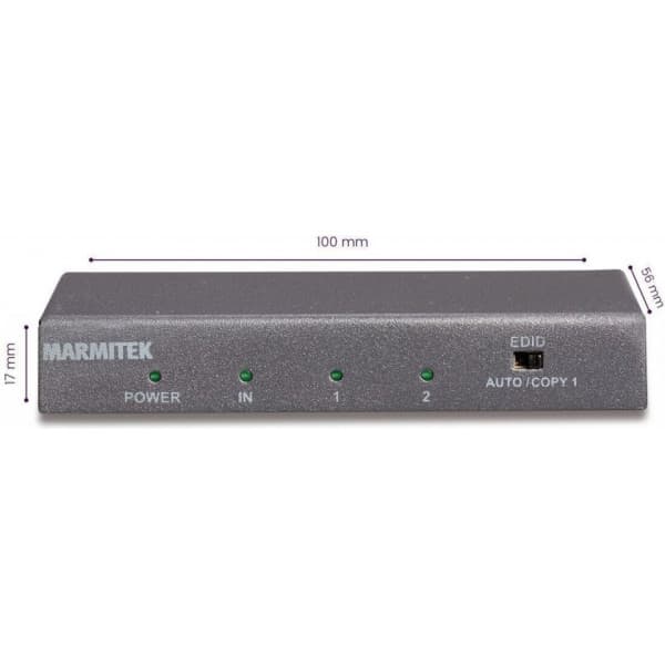 Marmitek Split 612 UHD 2.0 er en HDMI-splitter