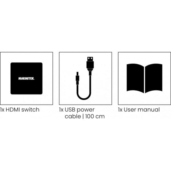 Marmitek Connect 720 8K60 og 4K120 2.1 HDMI-switch