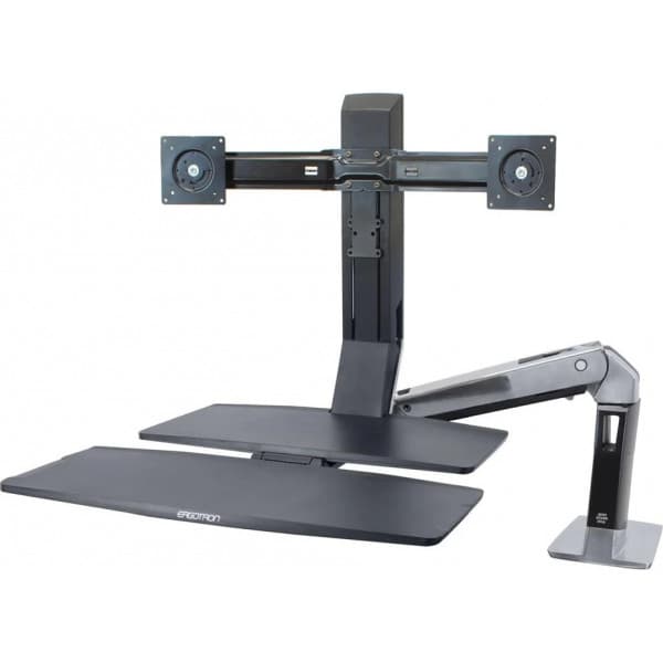 Ergotron WorkFit-A, Dual Monitor with Worksurface arbetsstation