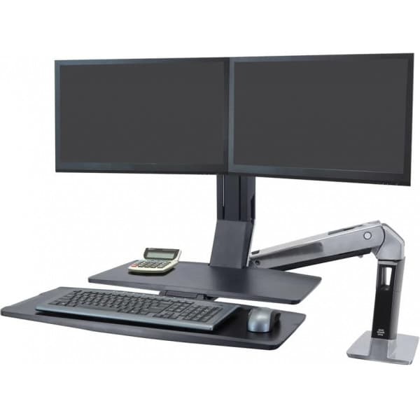 Ergotron WorkFit-A, Dual Monitor with Worksurface arbetsstation