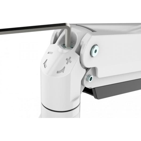 Neomounts NM-D775DX3 -monitorarm för tre skärmar, vit