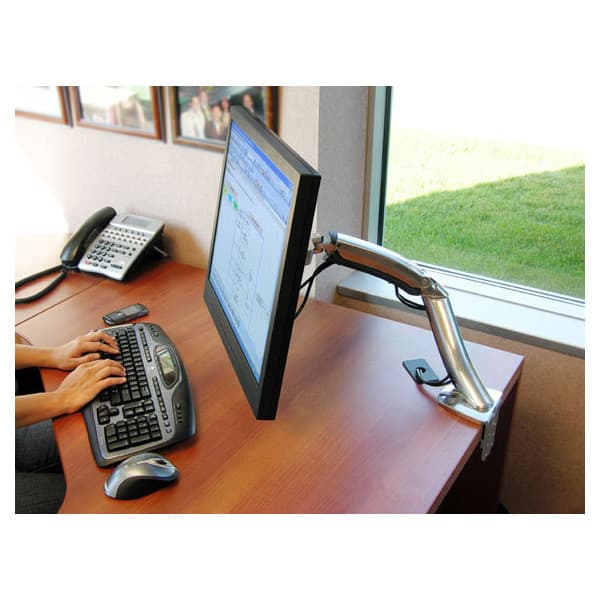 Ergotron MX Desk Mount -monitorivarsi, kiillotettu alumiini