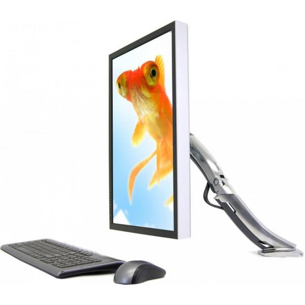 Ergotron MX Desk Mount -monitorivarsi, kiillotettu alumiini