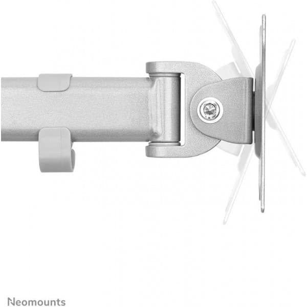 Neomounts by Newstar NM-D135D -litteän näytön pöytäteline kahdelle näytölle, hopea