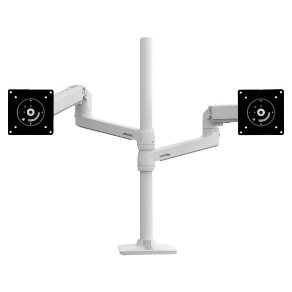 Ergotron LX Dual Stacking Arm - skärmarm, vit/grå Vit