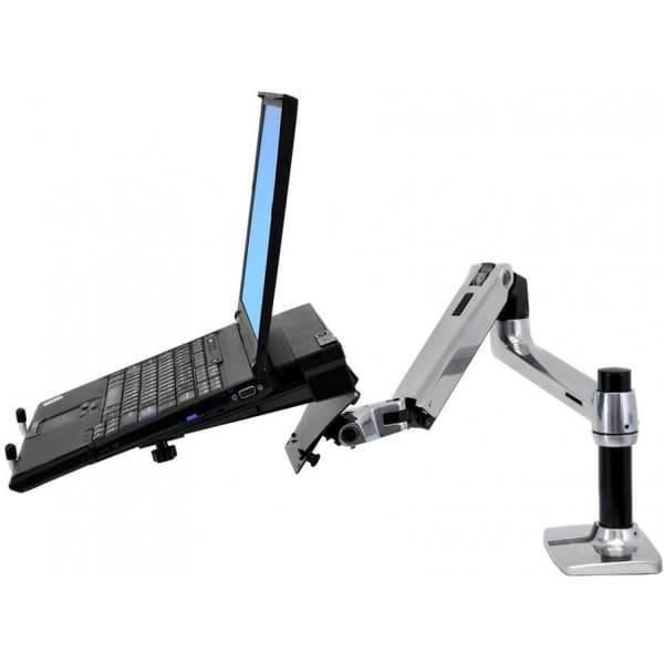 Ergotron LX Skrivbordsfäste - monitorarm, polerad aluminium
