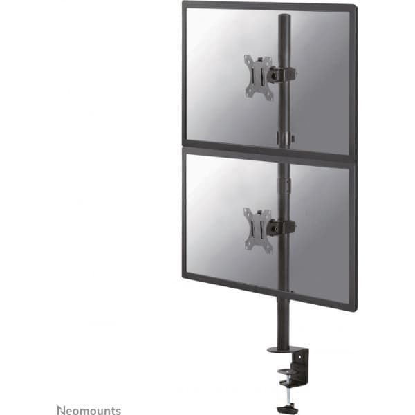 Neomounts FPMA-D550DV -monitorarm för två skärmar, svart Svart