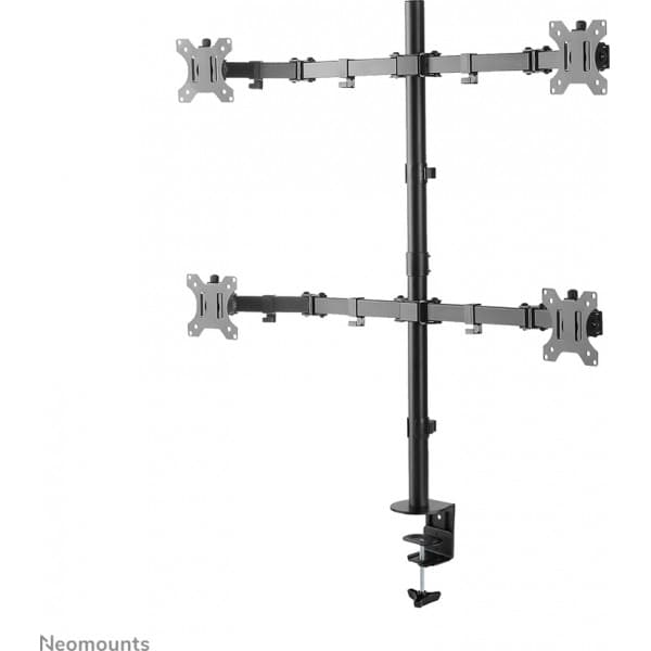 Neomounts FPMA-D550D4 -monitorarm för fyra skärmar, svart