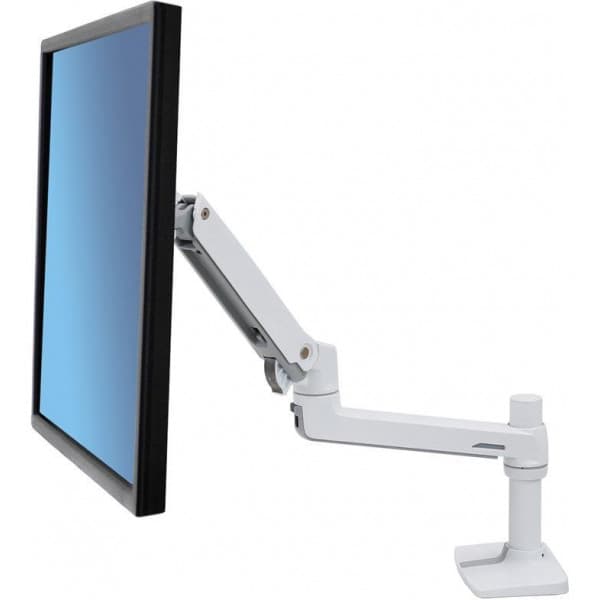 Ergotron LX Desk Monitor Arm -näyttövarsi pöytäkäyttöön, valkoinen