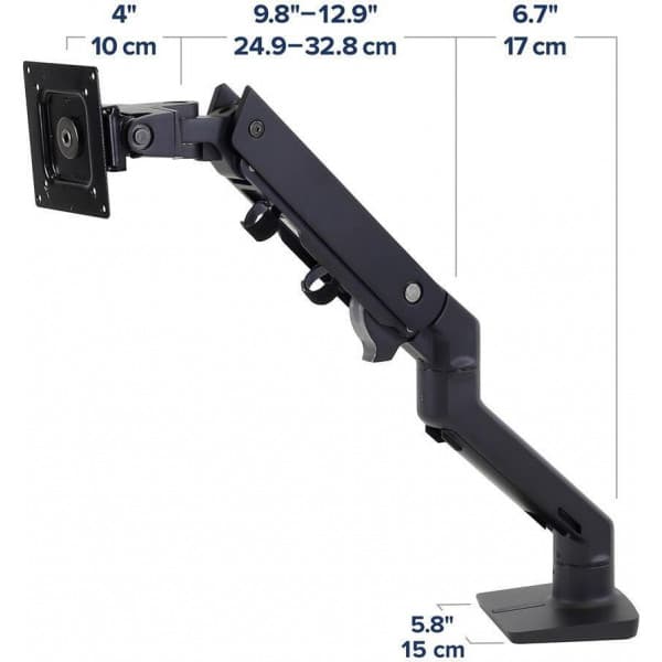 Ergotron HX Monitor Arm G9 -monitorarm, svart