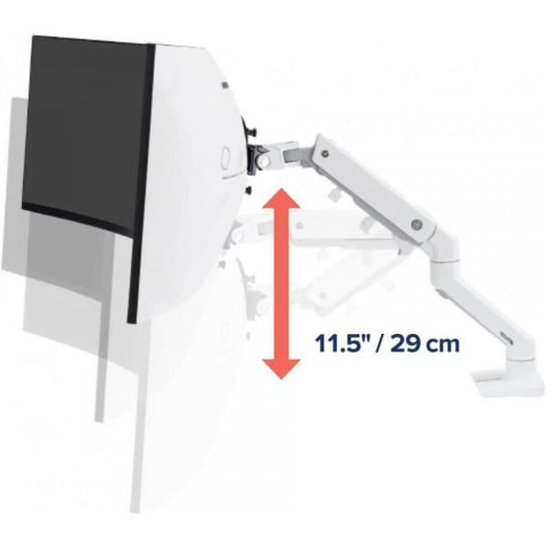 Ergotron HX Monitor Arm G9 -monitorivarsi, valkoinen