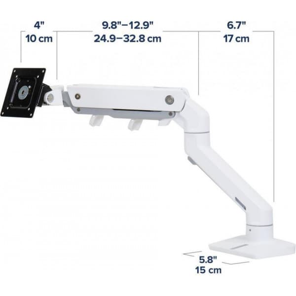 Ergotron HX Monitor Arm G9 -monitorivarsi, valkoinen