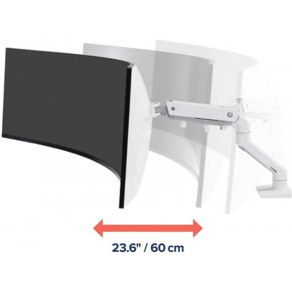 Ergotron HX Monitor Arm G9 -monitorivarsi, valkoinen