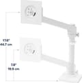 Miniatyrbillede 4 af 8: Ergotron NX series NX MONITOR ARM HVID 86,4 cm (34") Sort - Hvidt bord/bænk (45-669-216)
