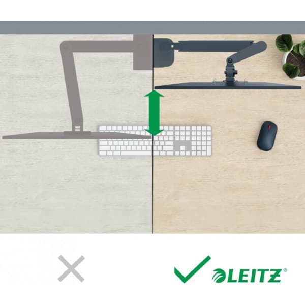 Leitz Ergo monitorivarsi kahdelle näytölle