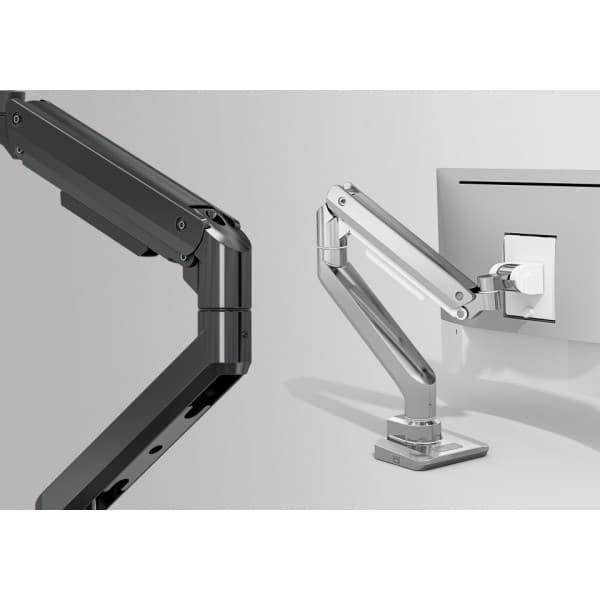 Mozi Infinity Line -monitorfäste, polerat aluminium