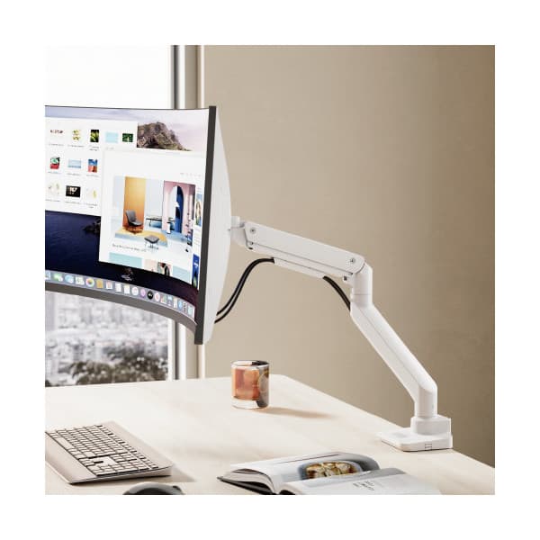 Mozi Infinity Line -monitorfäste, polerat aluminium