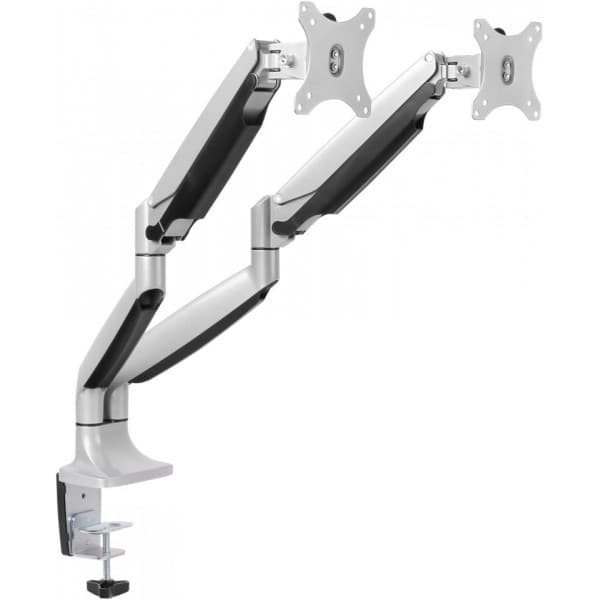 Mozi Dual Display Gas Spring Desk Stand -pöytäjalka kahdelle näytölle